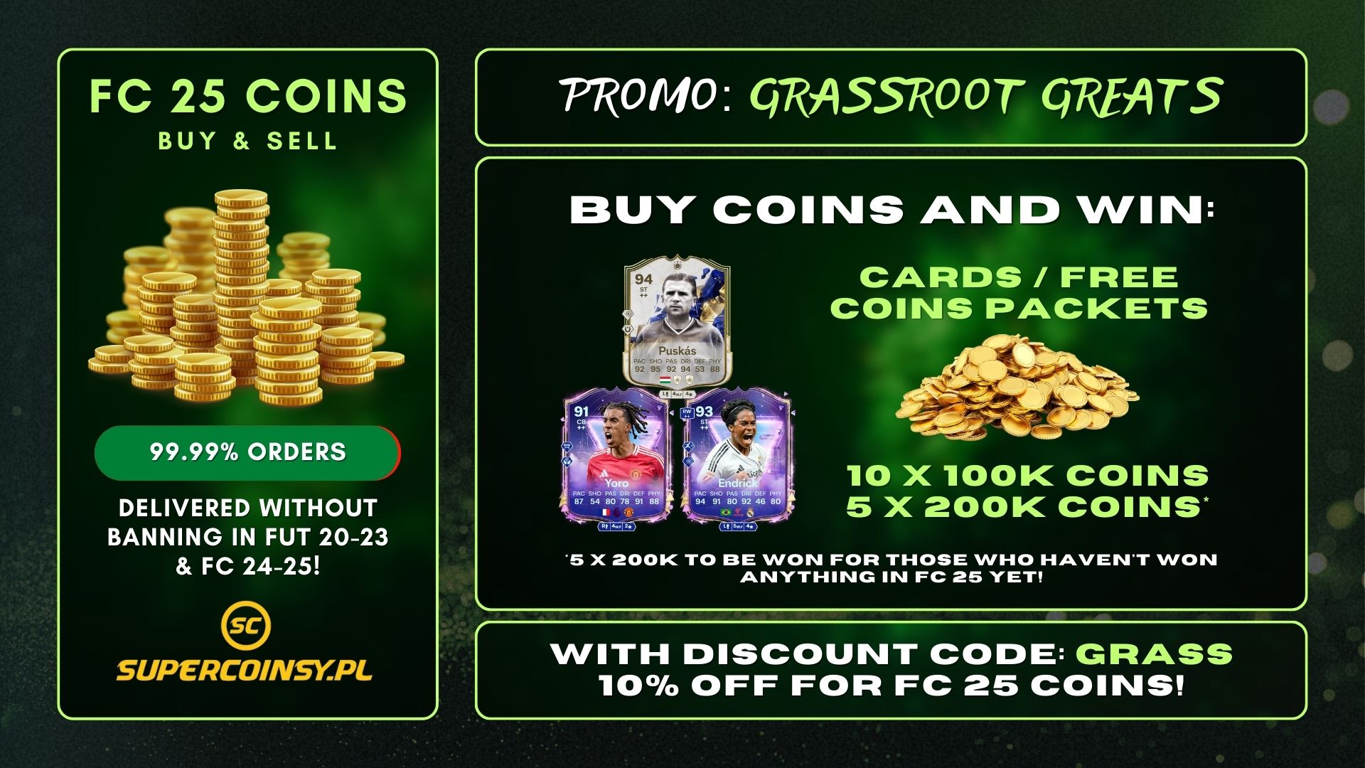 GRASSROOT GREATS FC 25 COINS PROMO